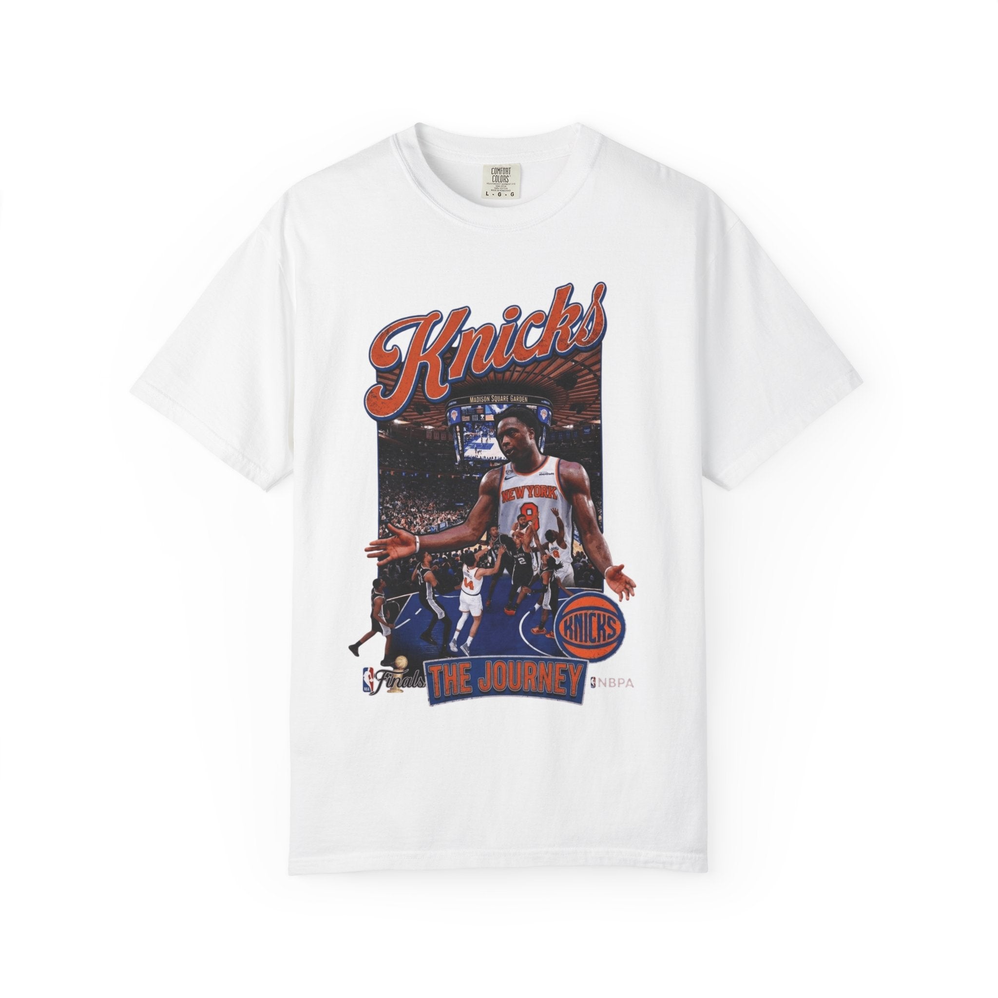 OG Knicks Vintage Graphic T-Shirt — 'The Journey' Basketball Fan Tee
